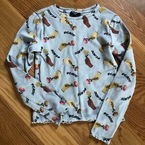 Adorable long sleeve #peace tee shirt size kids 9/10 by Forever 21 kids
